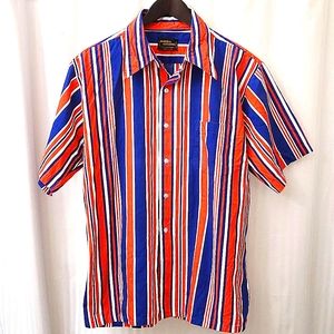 Malibu Collection Short Sleeve Button Down Shirt